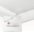 100% Cotton Organic Mattress Pad King Size - Cooling Quilted Protector