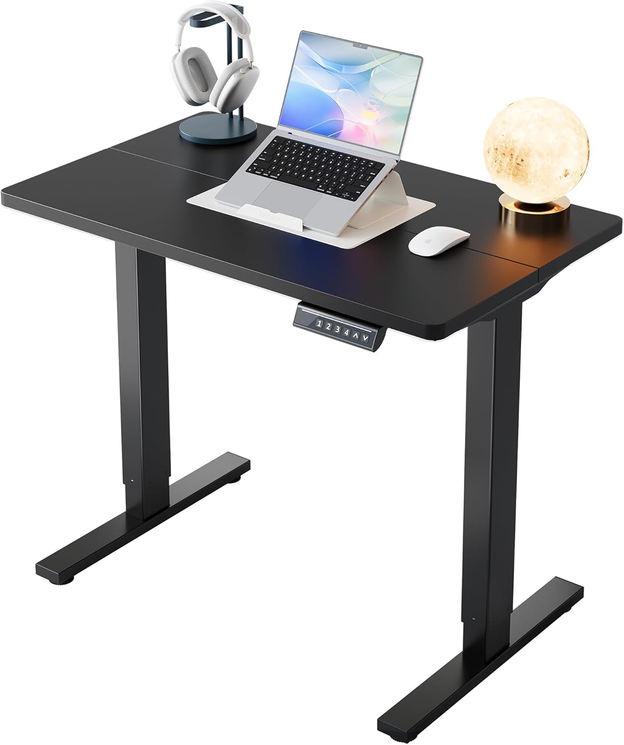 HUANUO 32in Small Electric Standing Desk with Memory Settings