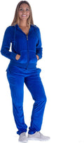 Facitisu Tracksuit for Women Velour 2-Piece Set - Cozy Everyday Wear