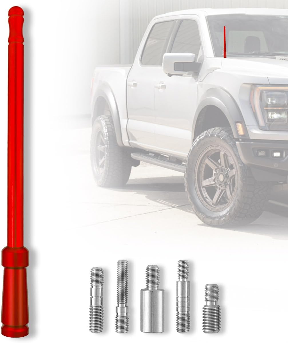 RECON 8in Aluminum Antenna Mast for Trucks - Multiple Colors