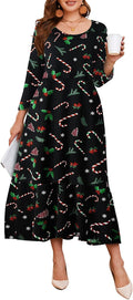 LARACE 3/4 Sleeve Dresses for Women Plus Size with Pockets
