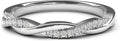 Sterling Silver 2.5mm Petite Twisted Vine Wedding Band for Women