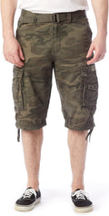 Unionbay Men's Cordova Belted Messenger Cargo Short - Messenger Length