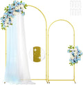 Set of 2 Wedding Arch Backdrop Stand 7.2FT and 6.6FT - Easy