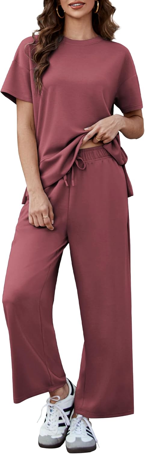 PINSPARK 2 Piece Lounge Set for Women - Soft Summer Outfits