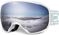 COOLOO Ski Goggles OTG Snow Goggles for Men Women - Clear Vision