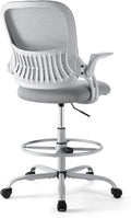 Sweetcrispy Tall Drafting Desk Chair - Ergonomic High Stool