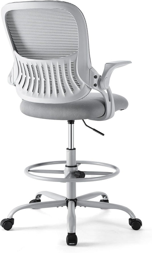 Adjustable Ergonomic Drafting Chair - Comfort & Support