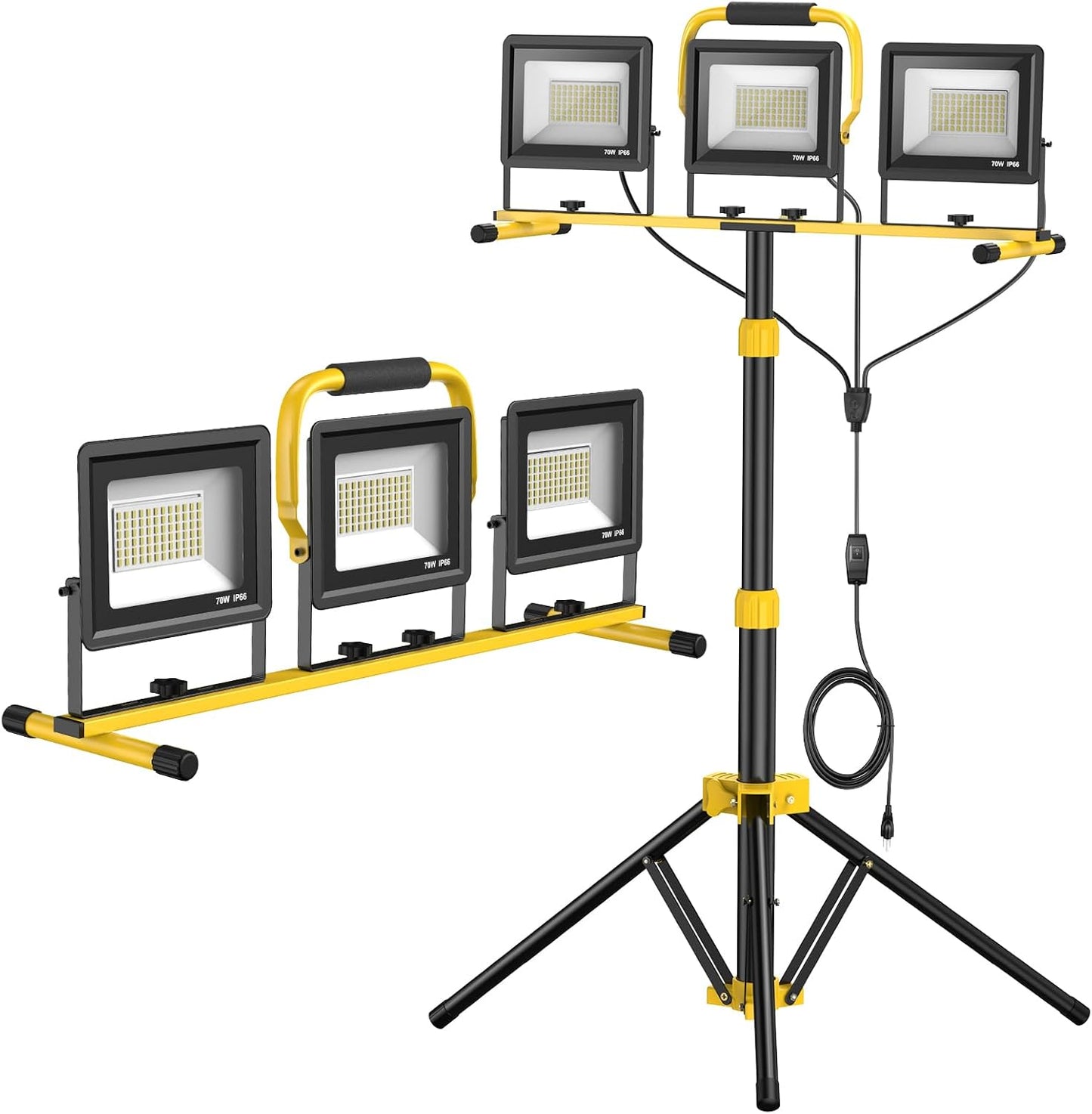 SOARFLY Upgraded LED Work Lights with Stand - 21000 Lumen