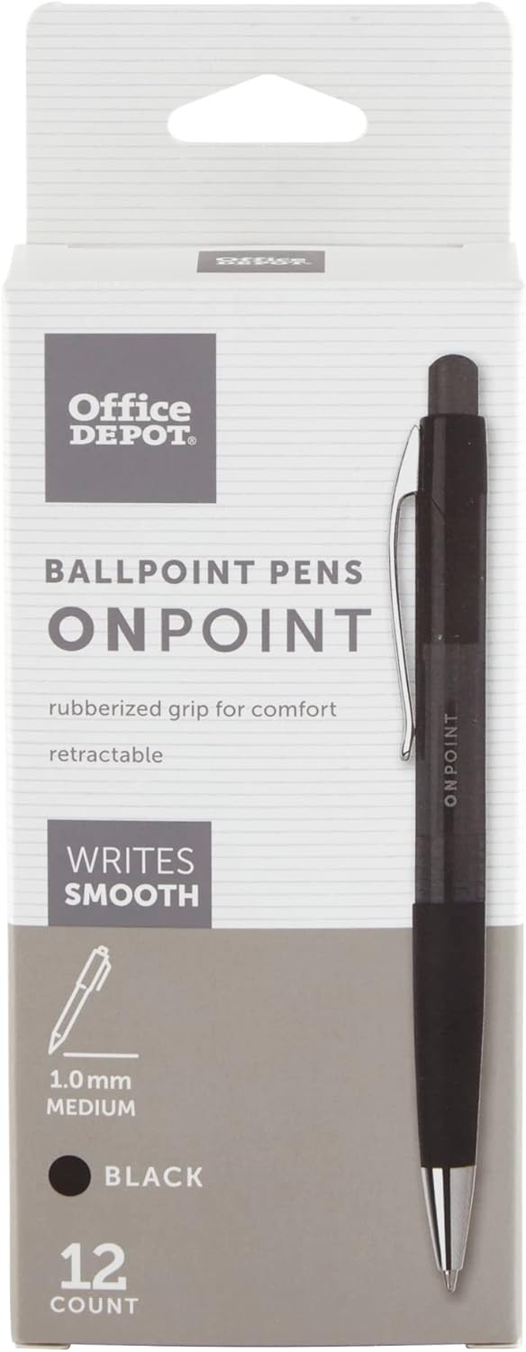 Foray Soft-Grip Ballpoint Pens - Smooth Writing Experience