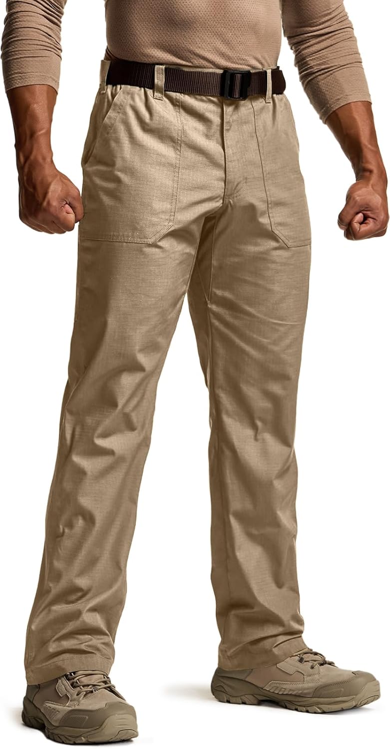 CQR Men's Quick Dry Work Pants for Outdoor Tactical Use