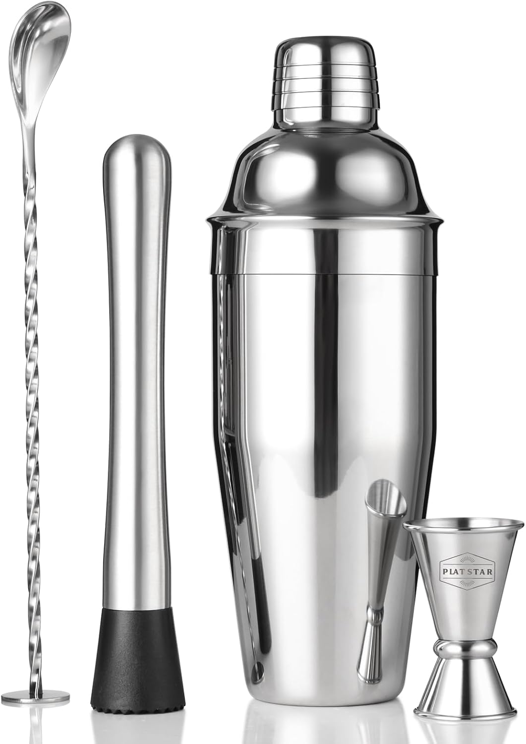 Premium 5-Piece Cocktail Shaker Set | Shake, Mix & Pour with Ease!