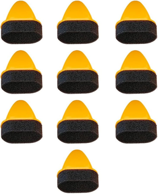 10-Pack Foam Shoe Polish Daubers - Leather Care Essential