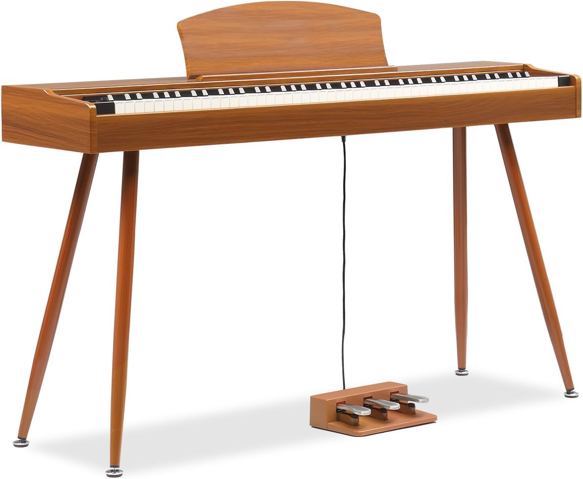 Ktaxon 88 Key Weighted Action Digital Piano with Pedals and Stand