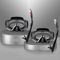 Snorkel Set Pano 3 Window Adult Snorkeling Gear - Panoramic View