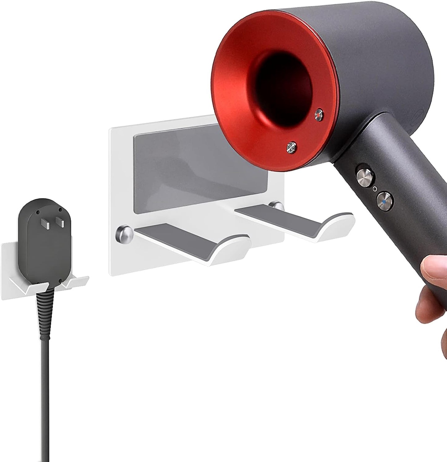 XIGOO Hair Dryer Holder - Mount Anywhere for Easy Access