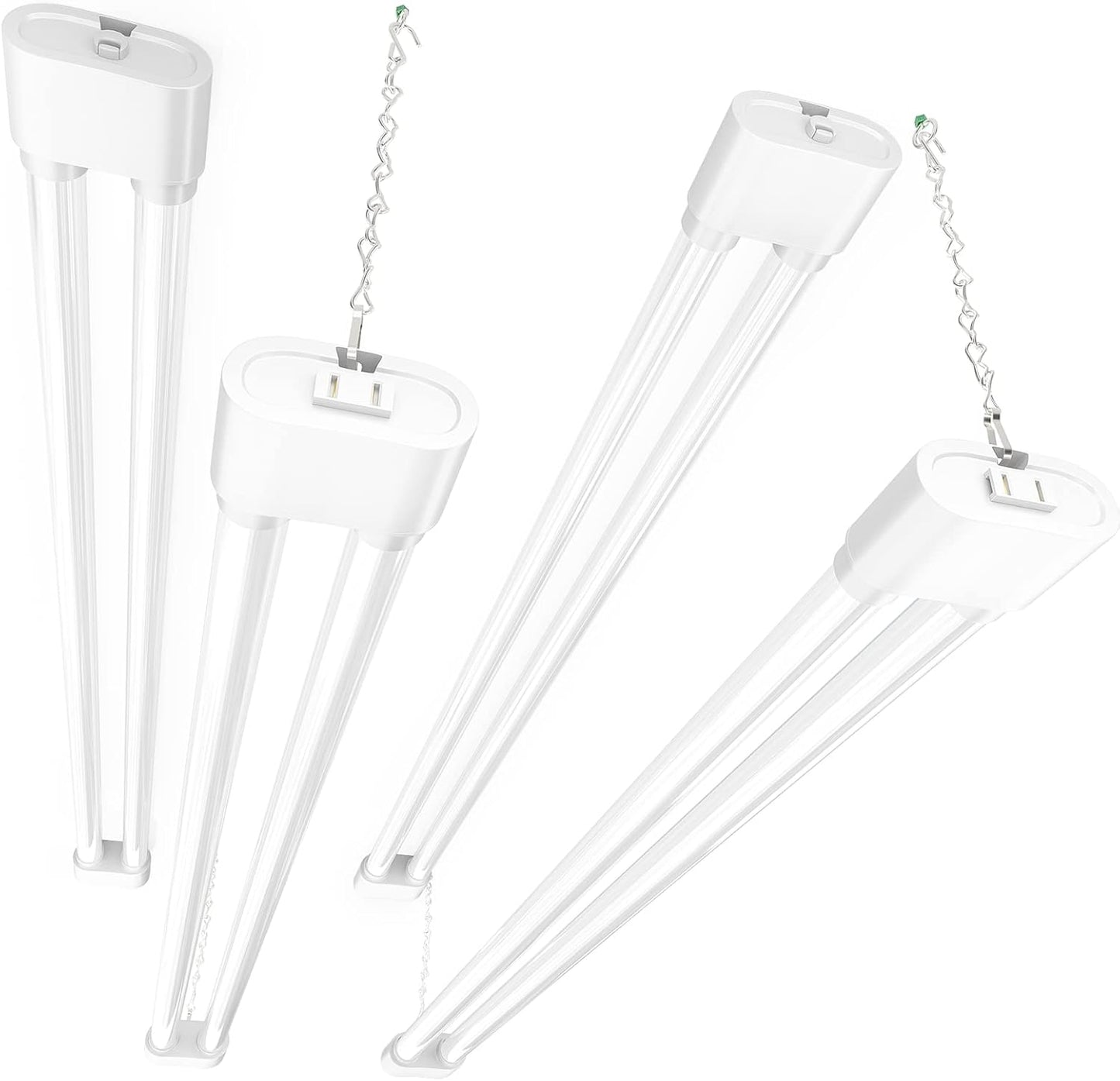 Ensenior 4 Pack Linkable LED Shop Light for Garage Use