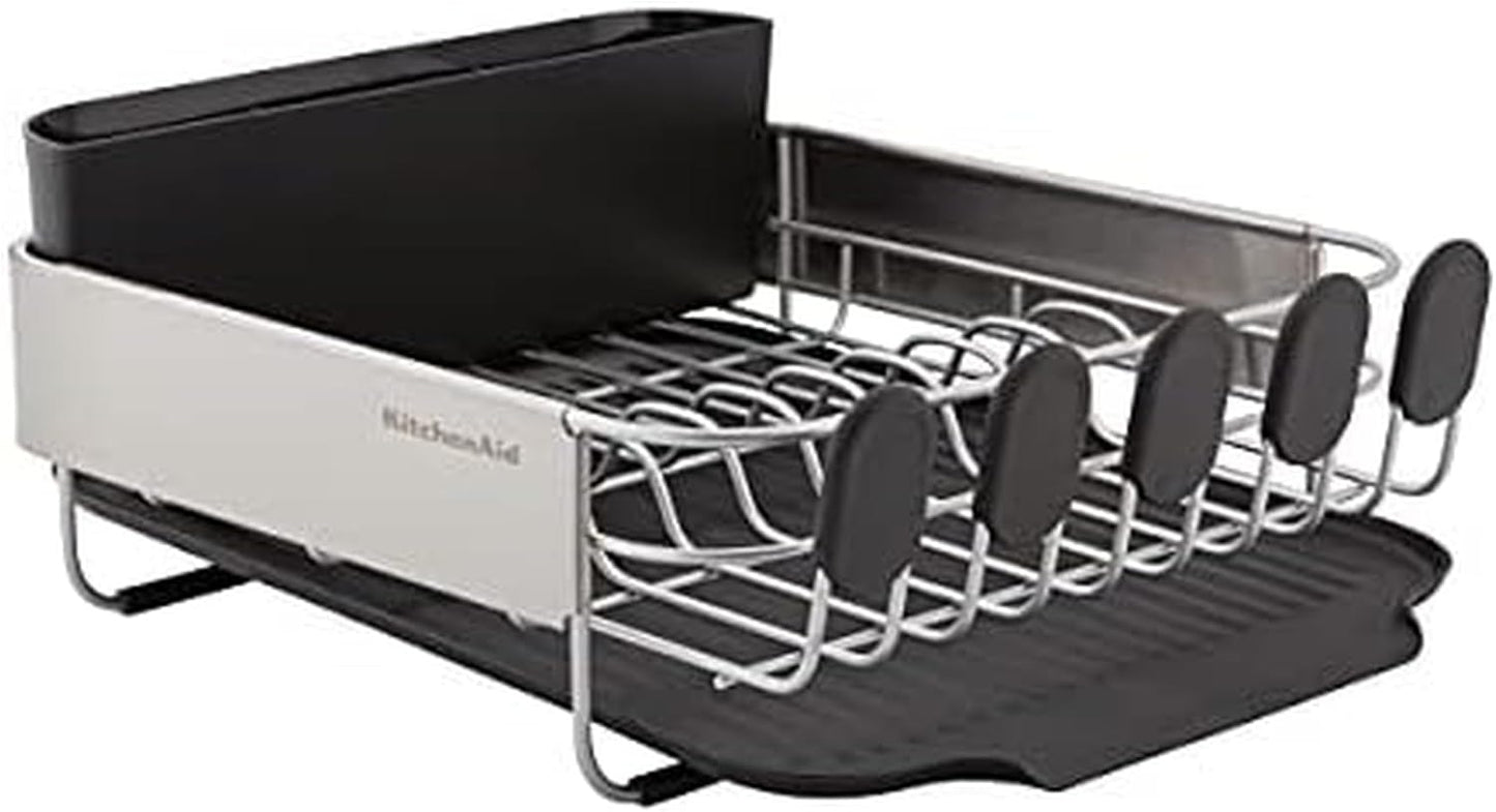 Compact Dish Rack with Removable Caddy for Small Kitchens