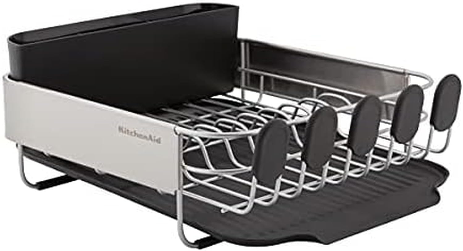 Compact Dish Rack with Removable Caddy for Small Kitchens