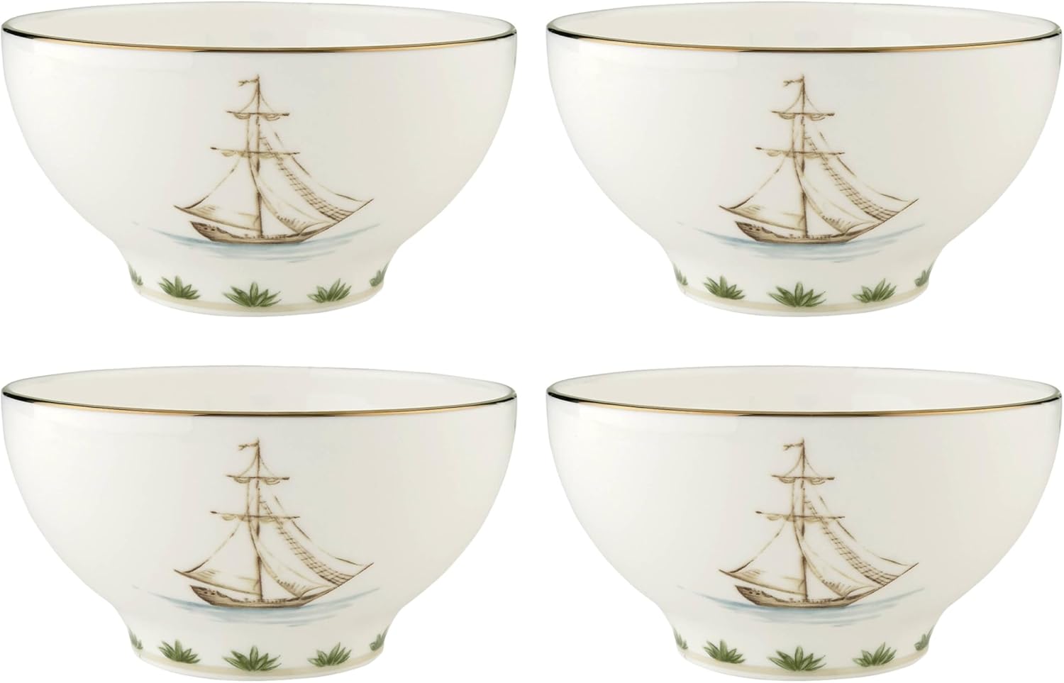 Lenox British Colonial Tradewind Rice Bowls Set of 4 for Dining
