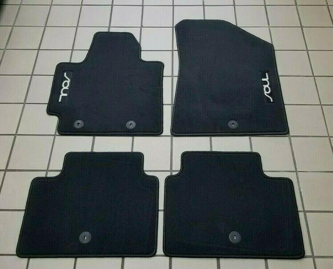 New OEM 2014-2019 KIA Soul 4 PC Carpet Floor MAT Set - Black