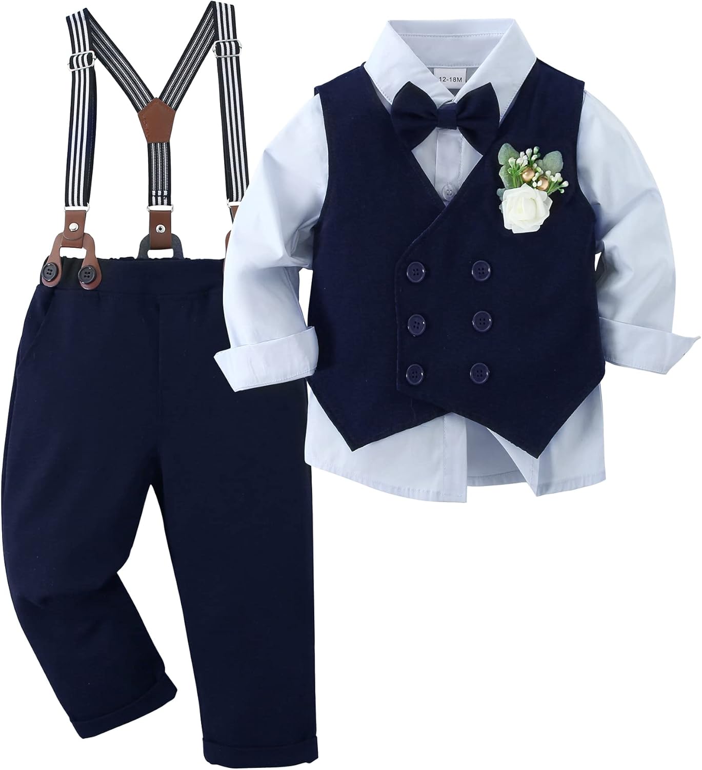 Toddler Baby Boy Clothes Suit for Weddings and Formal Events