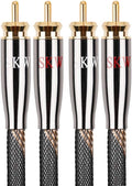 SKW Audiophiles RCA Cable 2RCA to 2RCA 9.8ft - Clear HiFi Signal