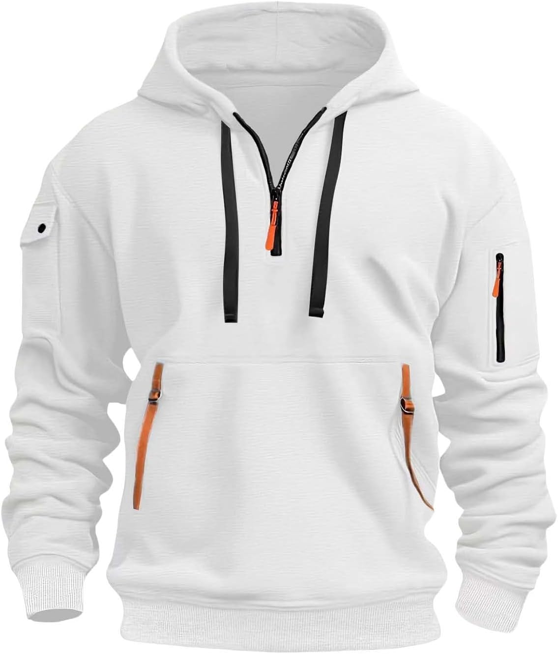 2024 Men's 1/4 Zip Cargo Hoodie - Casual Performance!