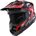 1Storm Adult Motocross Helmet HF801 Sonic Red - Comfortable, DOT