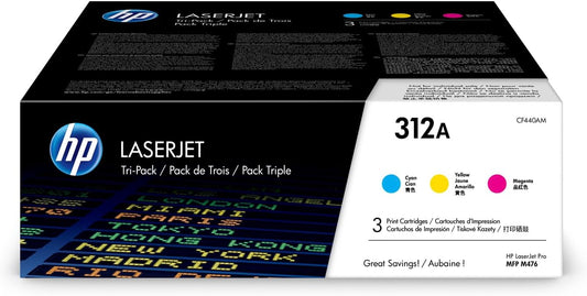 HP 312A Toner 3-Pack | Vibrant Colors for LaserJet M476