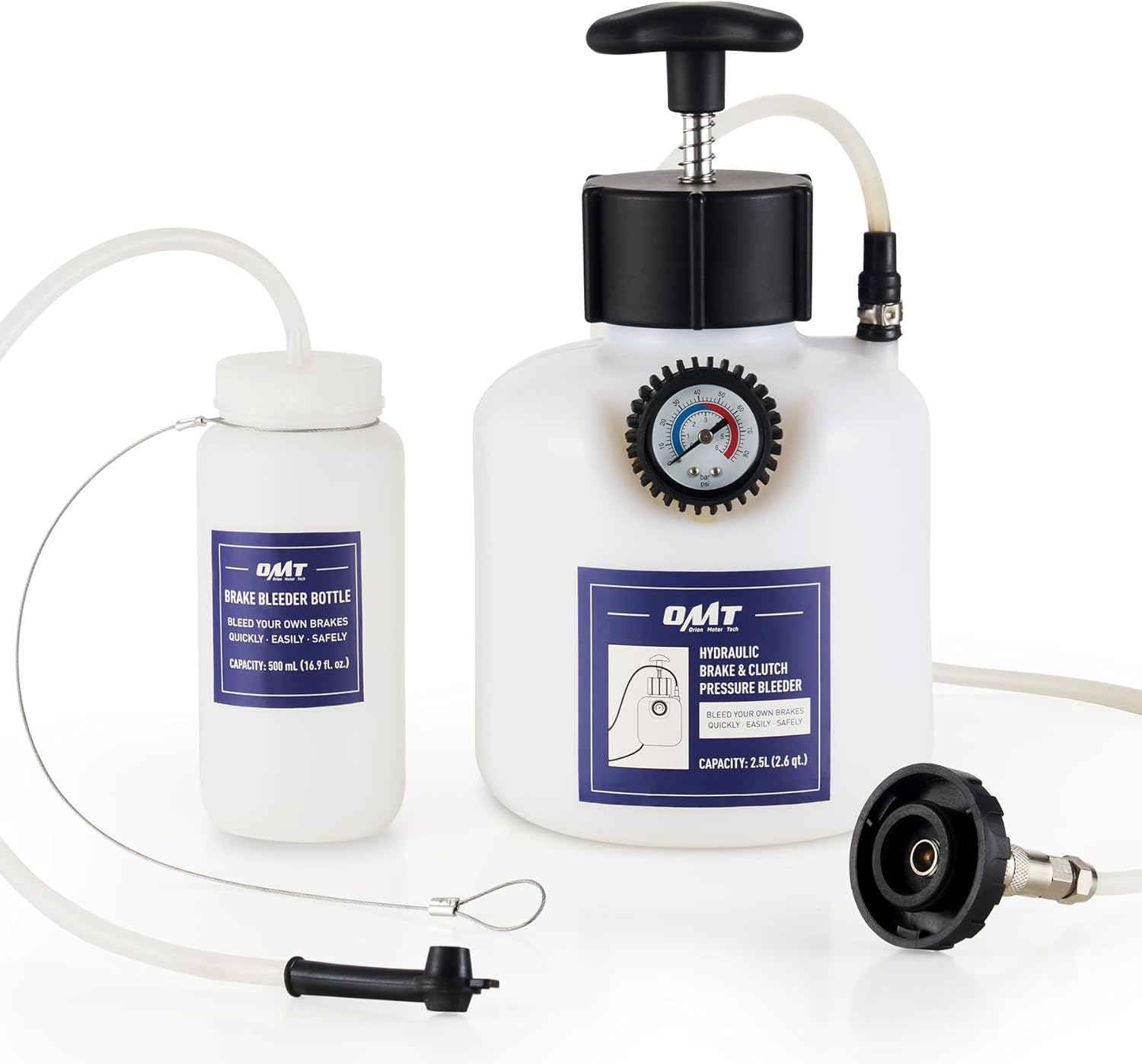 Orion Motor Tech 2.5L Brake Pressure Bleeder for Easy Bleeding