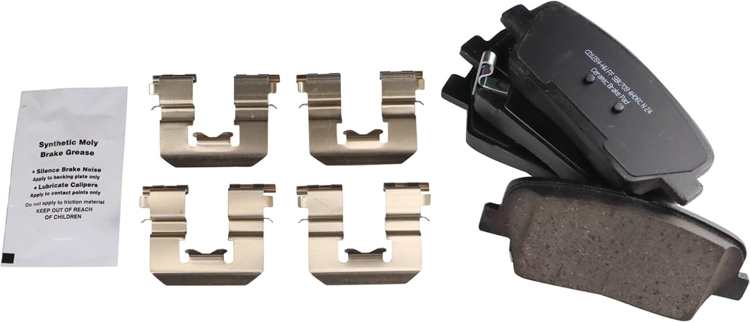 TRQ Rear Brake Pads Ceramic for Genesis G80 and More Vehicles
