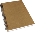 YUREE A5 Spiral Notebook Lined - Thick 100gsm Paper and Kraft Cover