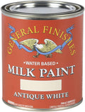 General Finishes Water Based Milk Paint 1 Pint - Durable Antique White