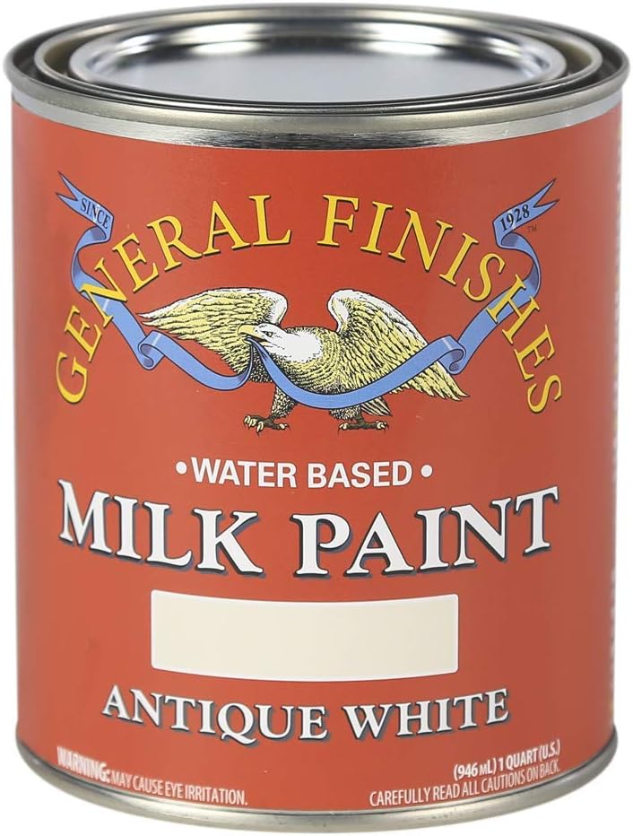 General Finishes Water Based Milk Paint in Antique White Pint