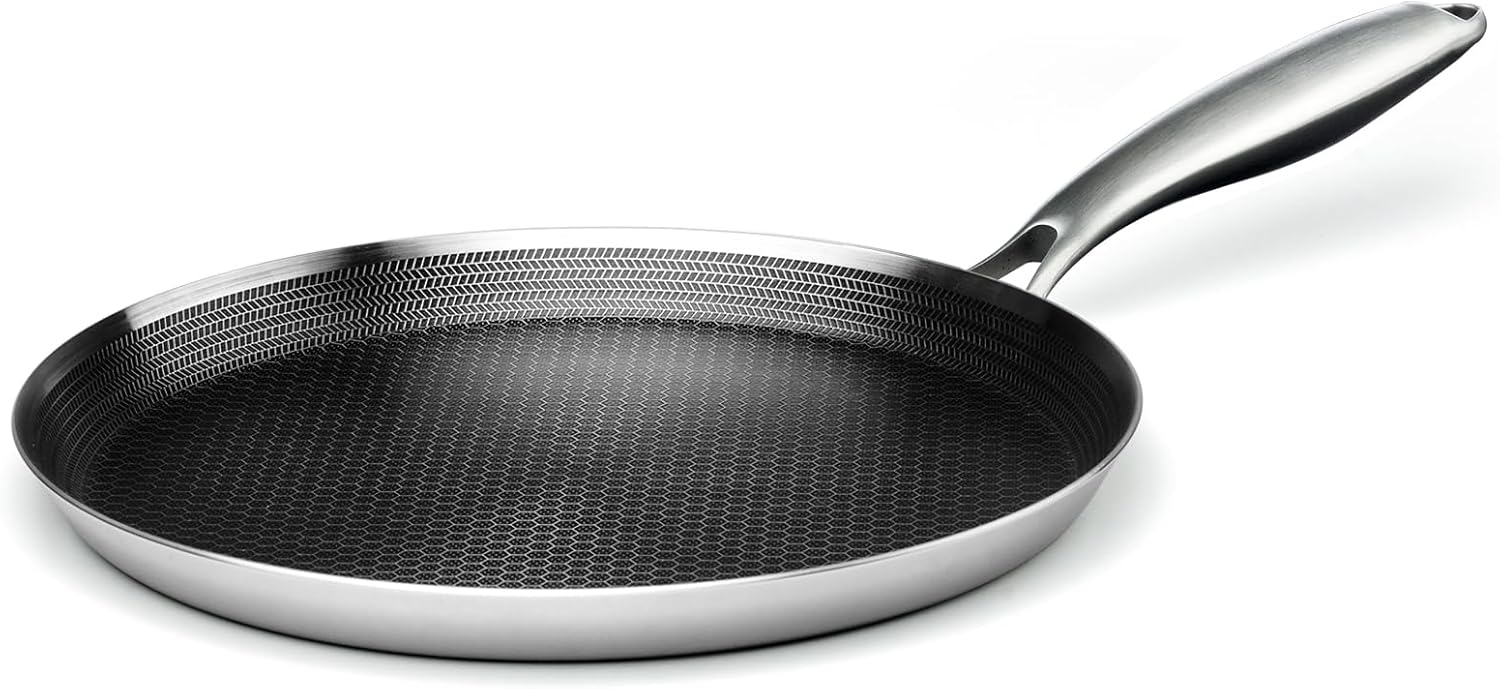 11inch Nonstick Stainless Steel Crepe Pan by Innerwell