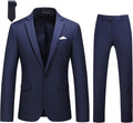 Men's Slim Fit 2-Piece Tuxedo Suit for Wedding and Prom - One-Button