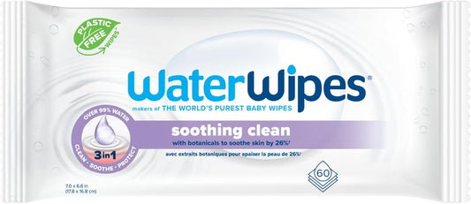 WaterWipes Soothing Clean Baby Wipes - Gentle Botanical Formula