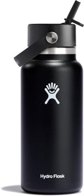 Hydro Flask Water Bottle 32 oz Wide Straw Lid - 24H Cold Performance