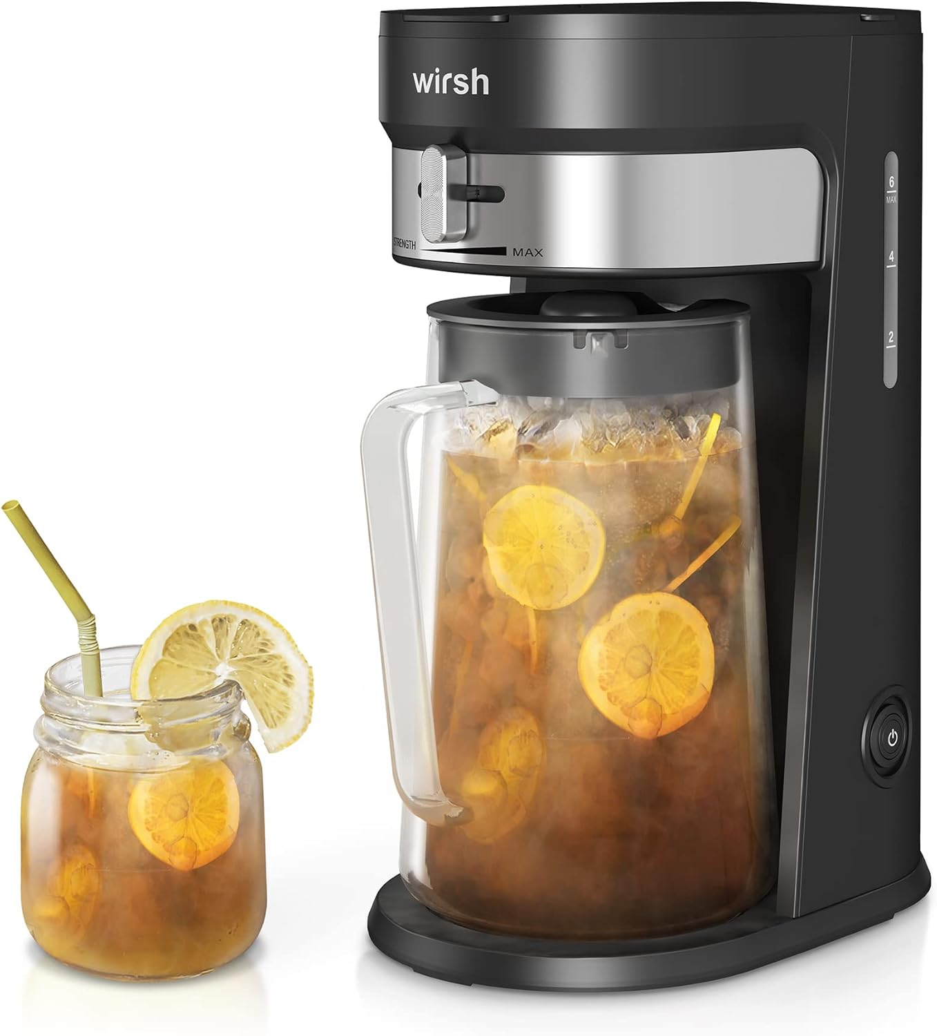 Wirsh Iced Tea Maker with 3QT Pitcher for Perfect Cold Drinks