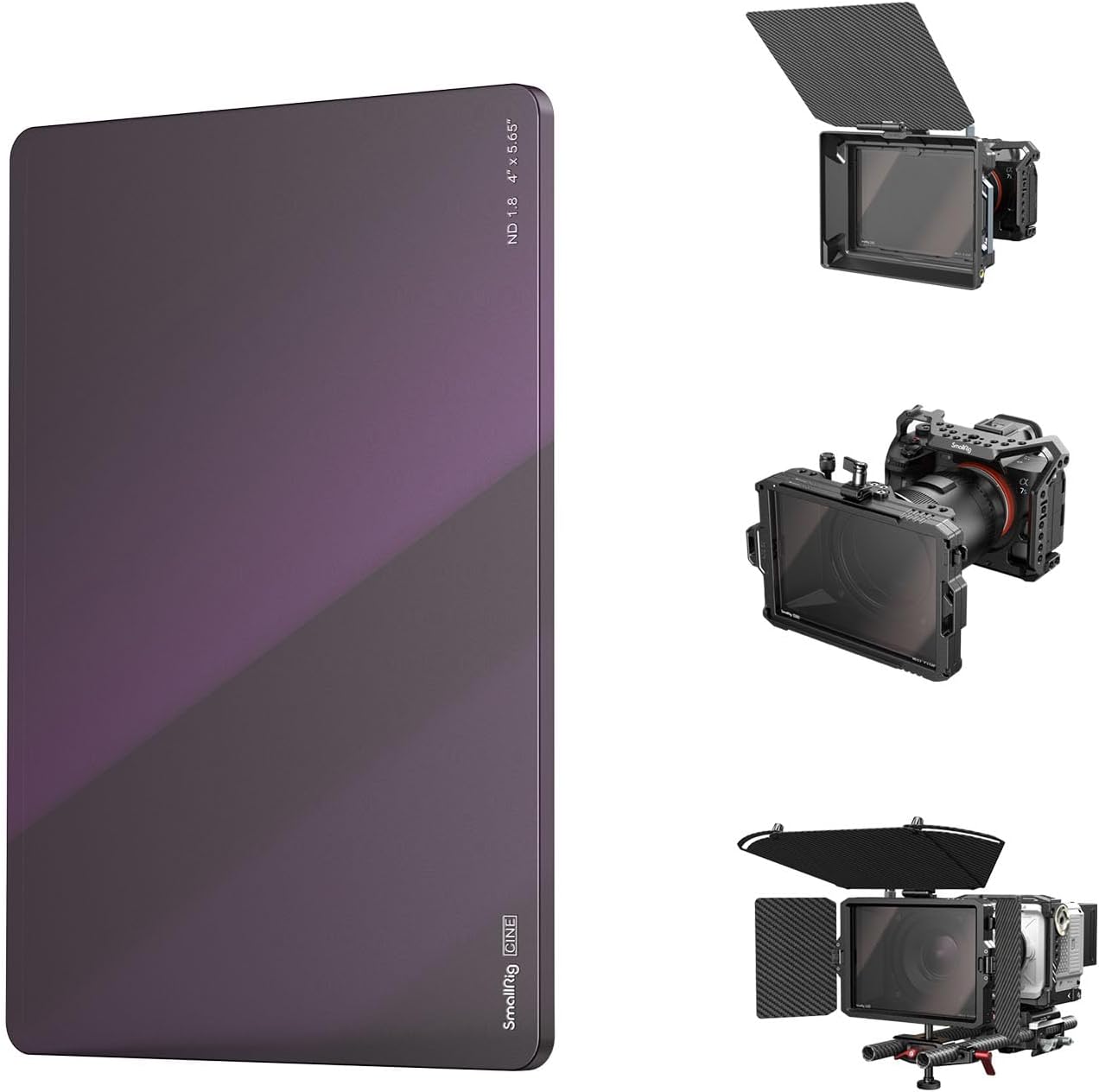 SmallRig 4 x 5.65 ND 1.8 Filter for Outdoor Filming Needs