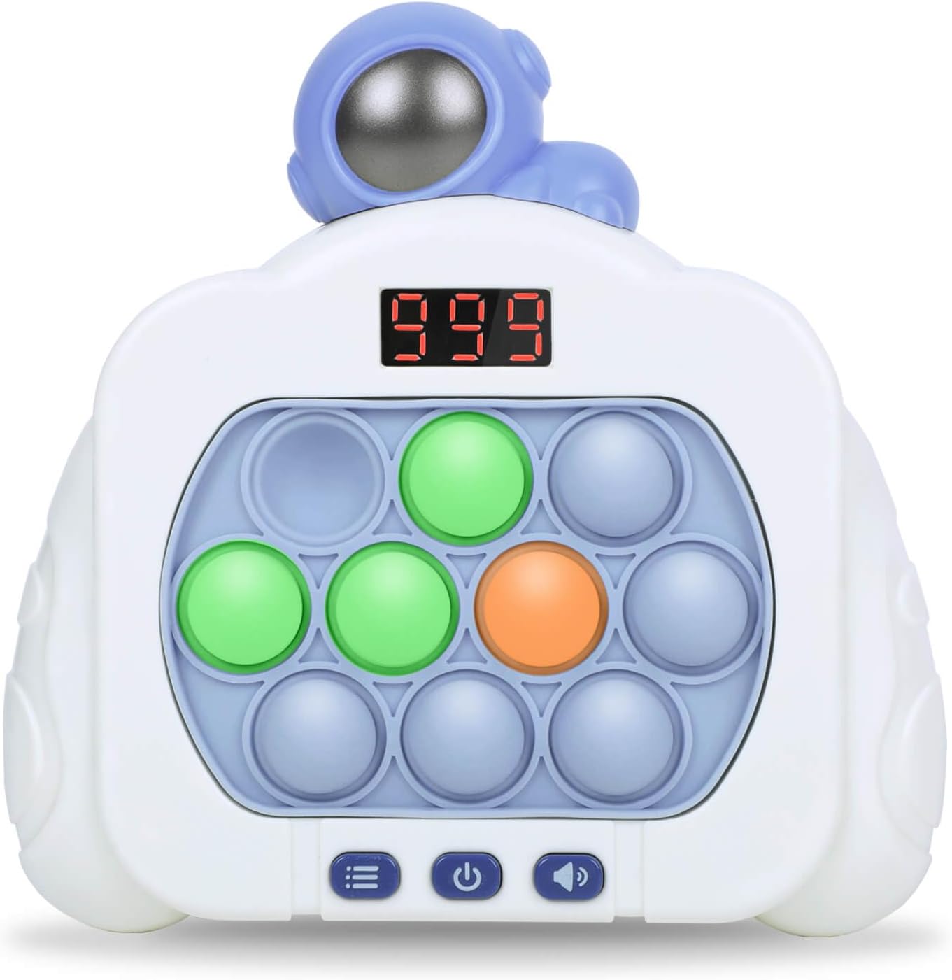 Light-Up Fast Push Game for Stress Relief, 12 Modes, Astronaut Theme