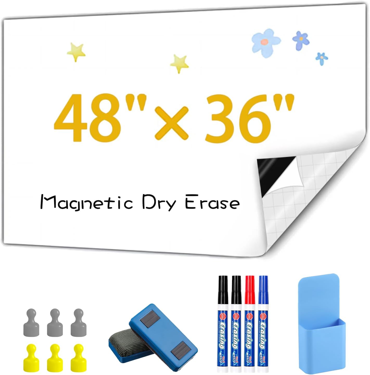 Magnetic Dry Erase Adhesive Whiteboard Paper for Versatile Use