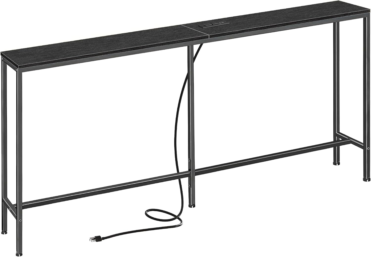 SUPERJARE 70 Inch Console Table with Outlet for Living Room