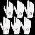 Golf Gloves for Men RainGrip 6 Pack - All Weather Wet Grip
