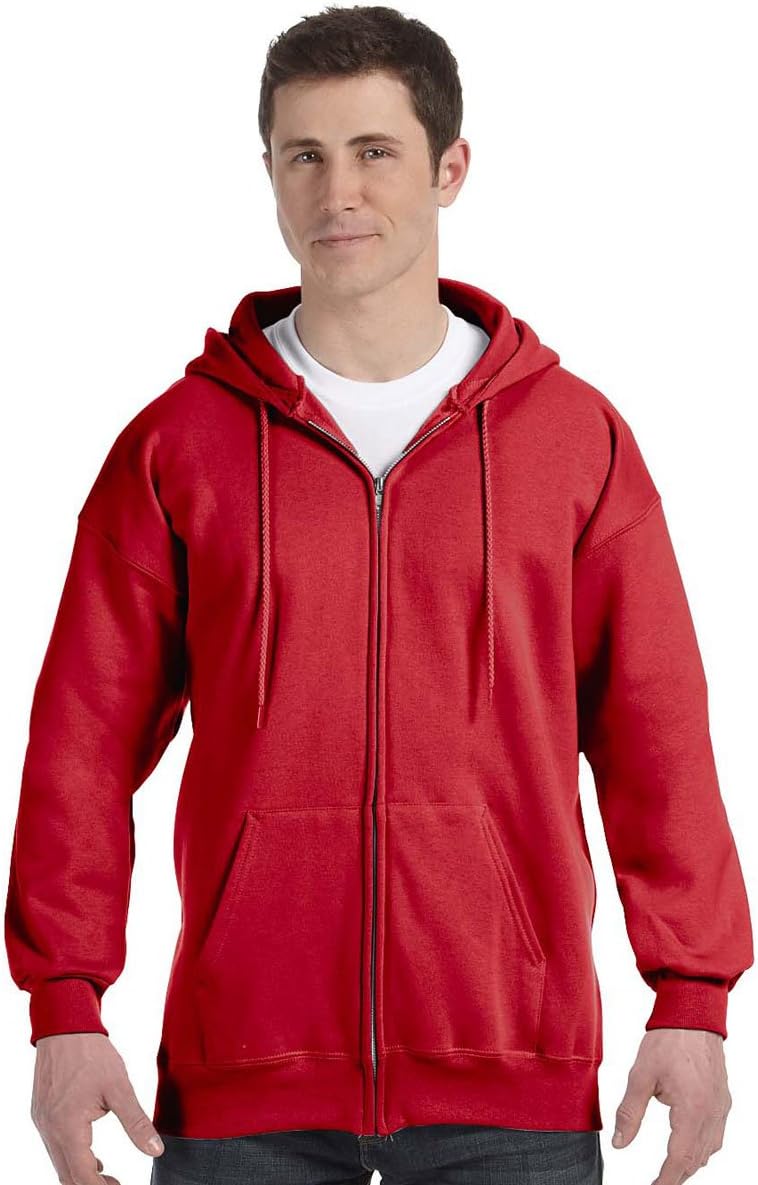 Hanes Men's Ultimate Full-Zip Hoodie - Stay Warm in Style!