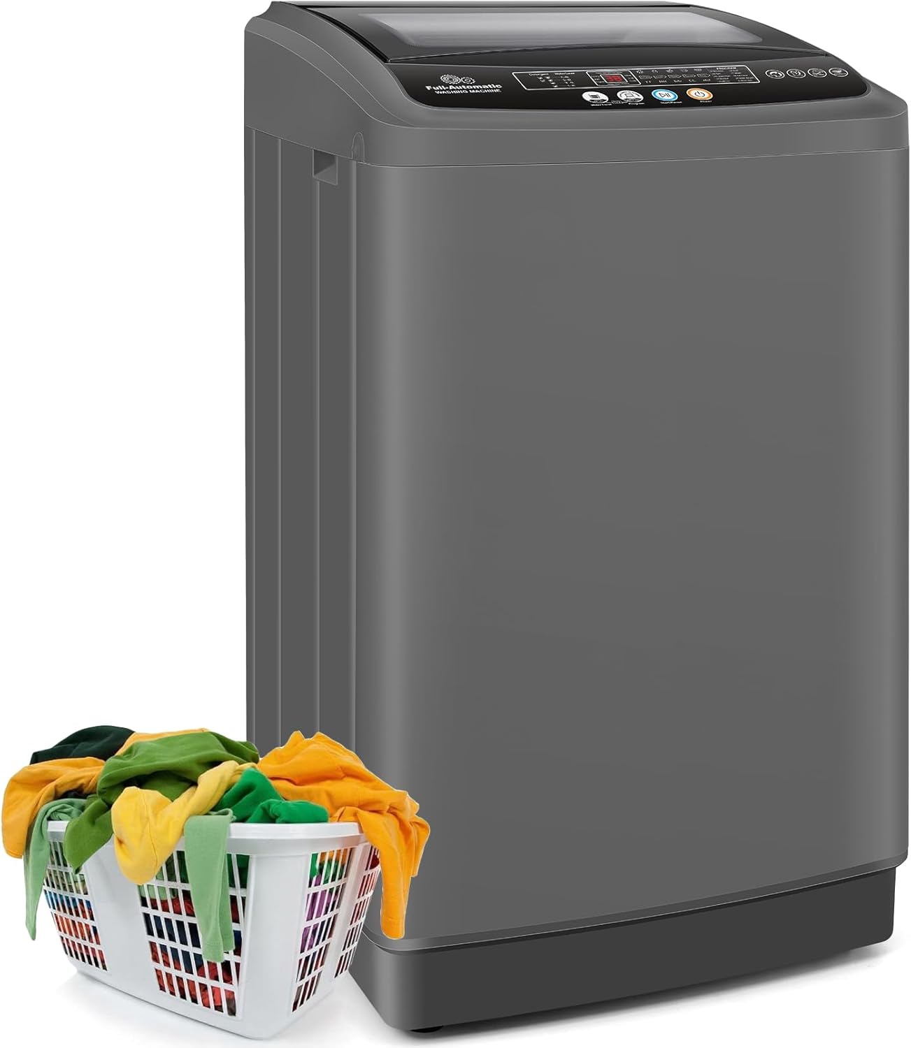 Nictemaw Portable Washing Machine with Drain Pump and 10 Programs