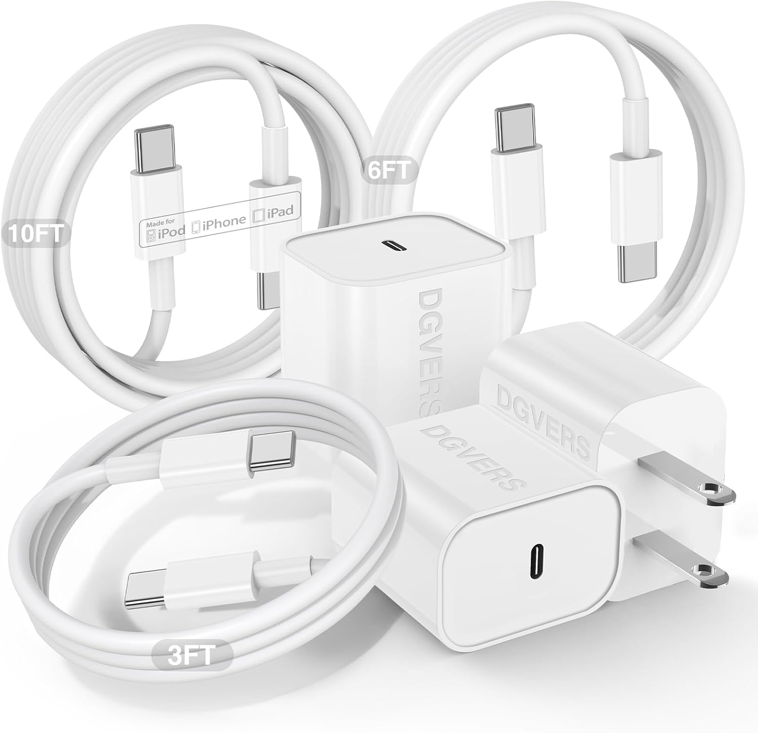 Quick Charge iPhone 16 15 - 3Pack Fast Charging Kit