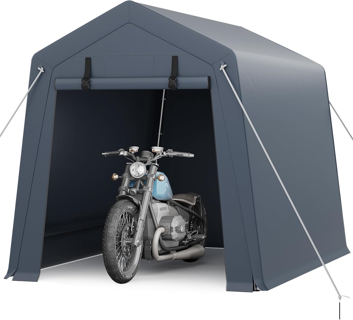 Portable Outdoor Storage Shed with Roll-Up Zipper Door & Vent