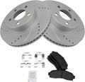 TRQ Front Brake Pad & Rotor Kit Compatible with 02-11 Ford Explorer